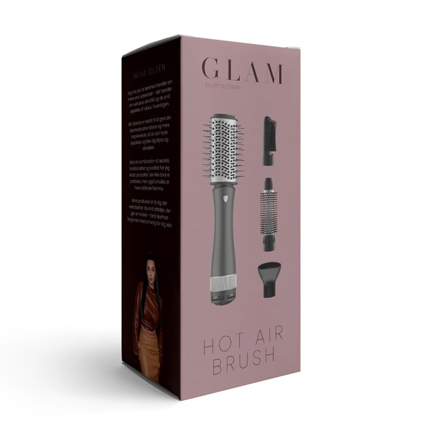 GLAM By Irina - GLAM Hot Air Brush - Black and Grey