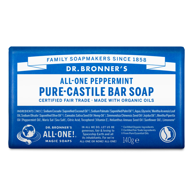 Dr. Bronner's - Bar Soap Peppermint 140 g