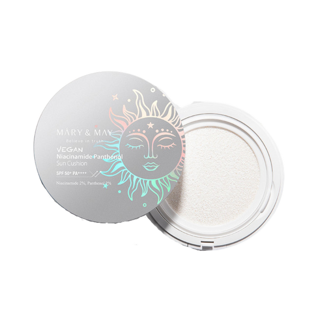Mary&May - Vegan Niacinamide Panthenol Sun Cushion SPF50+ PA++++ - 25 g