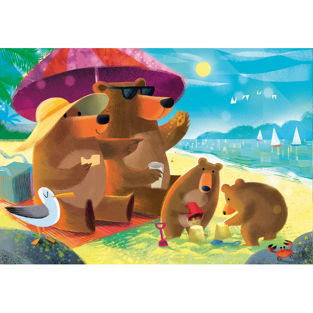 Ravensburger - Bear Family Vacations 2x24p (12004046)