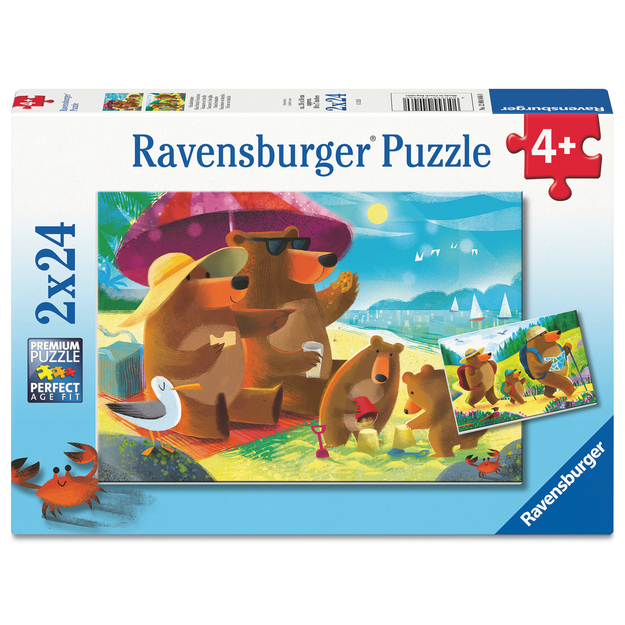 Ravensburger - Bear Family Vacations 2x24p (12004046)