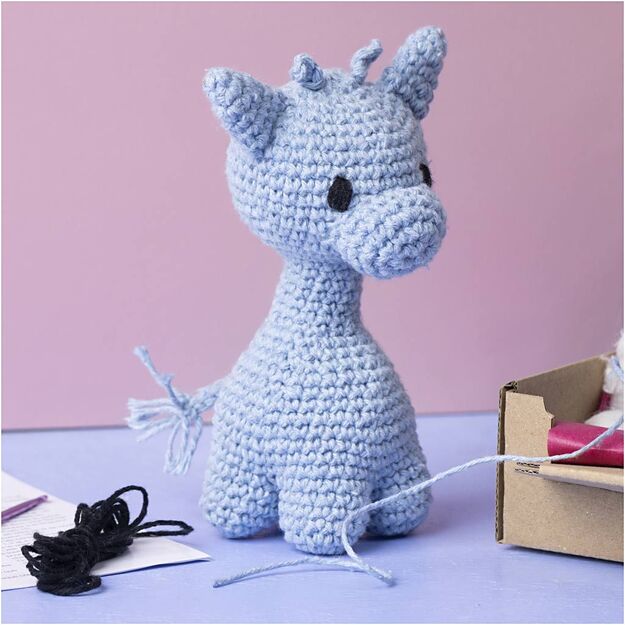 Craft Kit Amigurumi - Giraffe - light blue (977878)