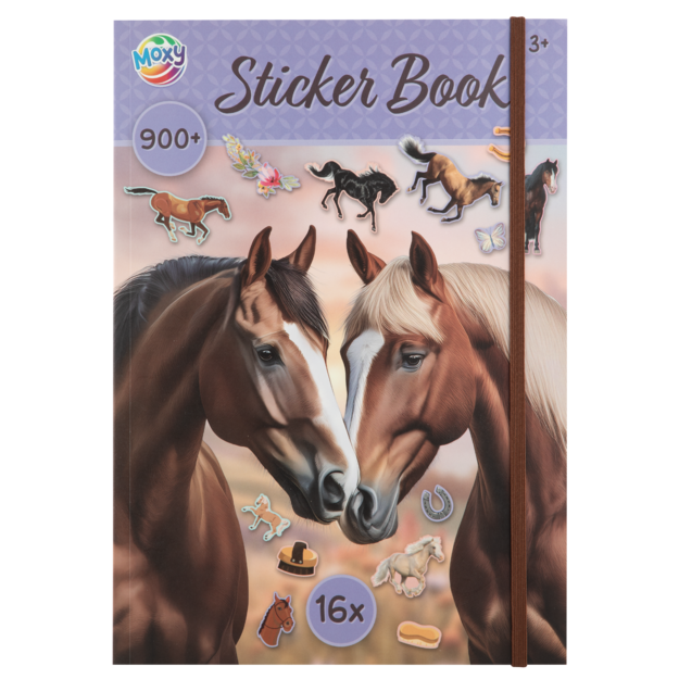 Moxy  - Horse sticker book a4, 16 sheets (190001)