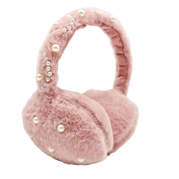 Tinka - Ear warmers - Plush - Beads (8-800425)