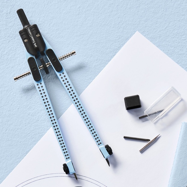 Faber-Castell - Compass - Quick set Grip, Sky (174074)