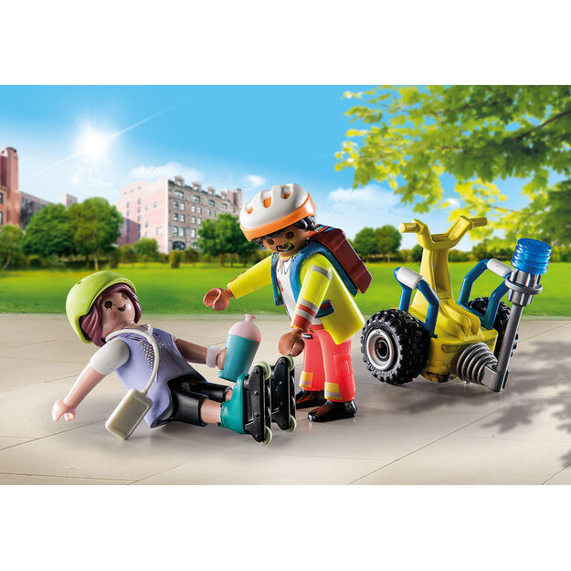 PLAYMOBIL - Starter Pack Rescue with Balance Racer (71257)