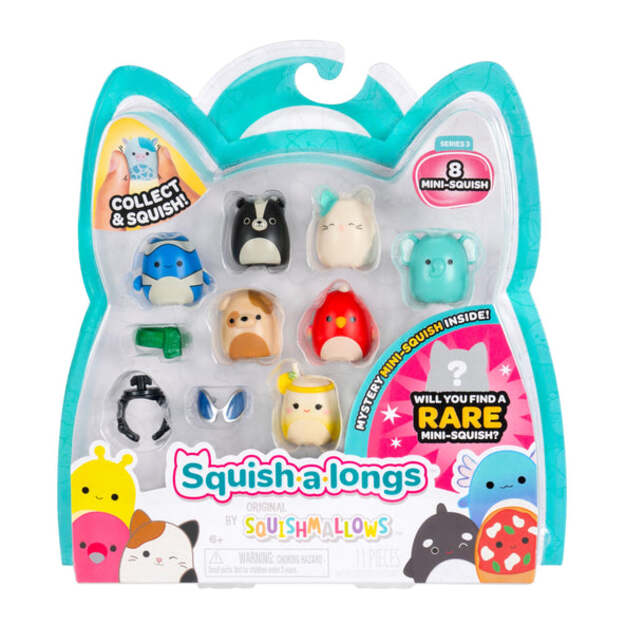 Squish-a-longs 2,5 cm 8-pak S3 - Variant 4