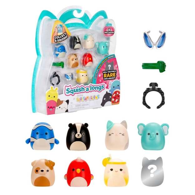 Squish-a-longs 2,5 cm 8-pak S3 - Variant 4