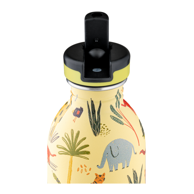 24 Bottles - Kids Collection - Urban Bottle 250 ml w. Sports Lid - Jungle Friends (24B933)