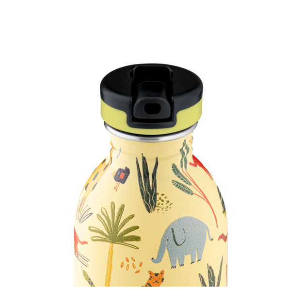 24 Bottles - Kids Collection - Urban Bottle 250 ml w. Sports Lid - Jungle Friends (24B933)