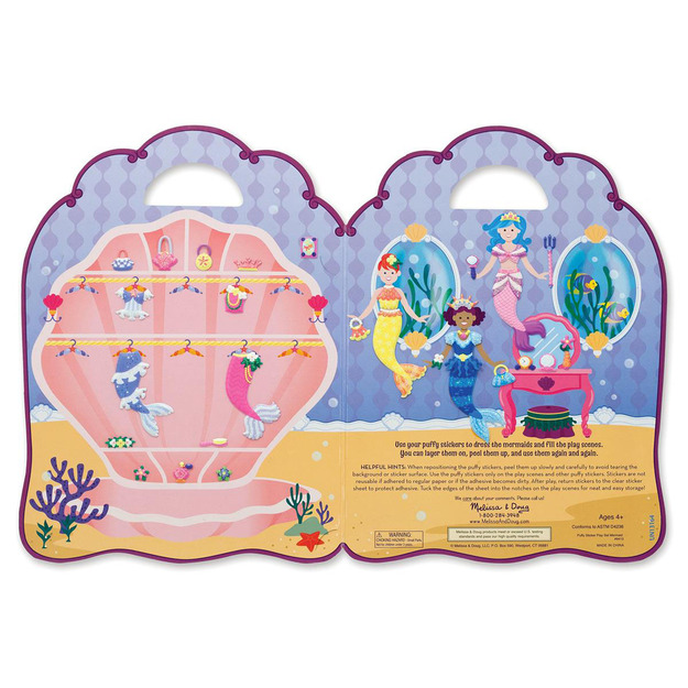 Melissa & Doug - Reusable Puffy Stickers Playset Mermaid (806035)