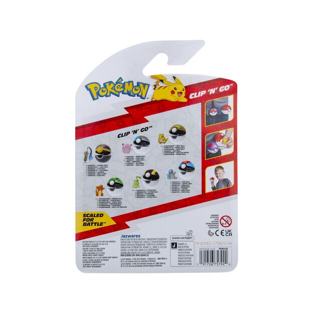 Pokémon - Clip N Go Charmander with Friend Ball (PKW4162)