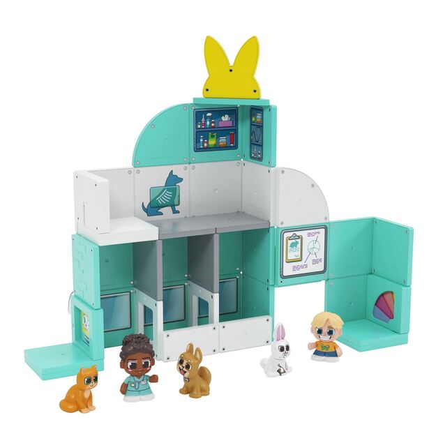 Tile Town - Veterinary Clinic, Magnetic Building Kit (90306)