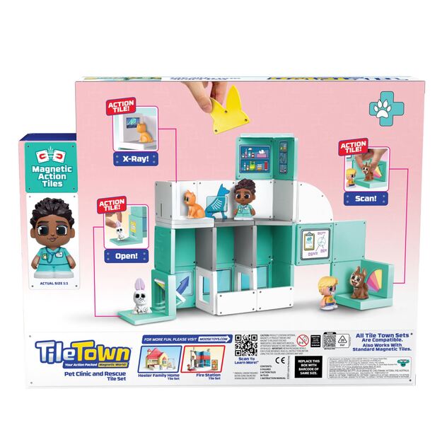 Tile Town - Veterinary Clinic, Magnetic Building Kit (90306)