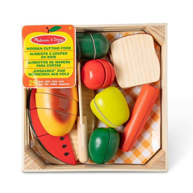 Melissa & Doug - Food Play Wooden Cutting Food (806106)