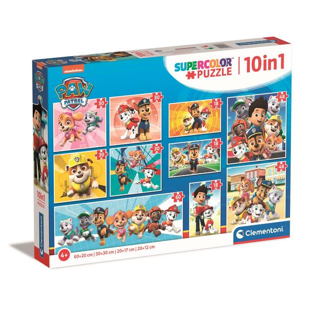 Clementoni - Puzzle 10-i-1 Paw Patrol, 18, 30, 48 and 60 pcs - (I-20270)