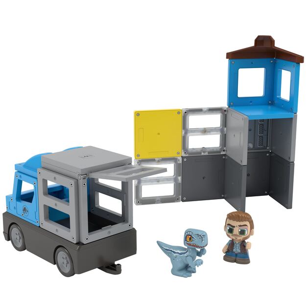 Tile Town - Jurassic World Dino Rescue, Magnetic Building Set (90313)