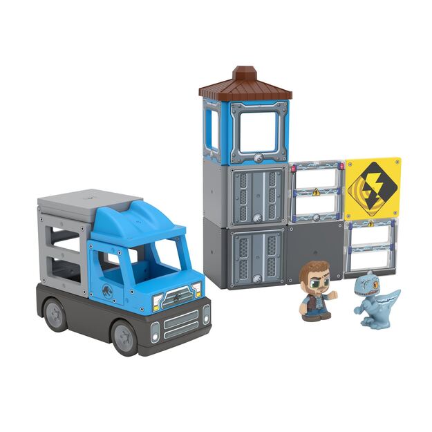 Tile Town - Jurassic World Dino Rescue, Magnetic Building Set (90313)