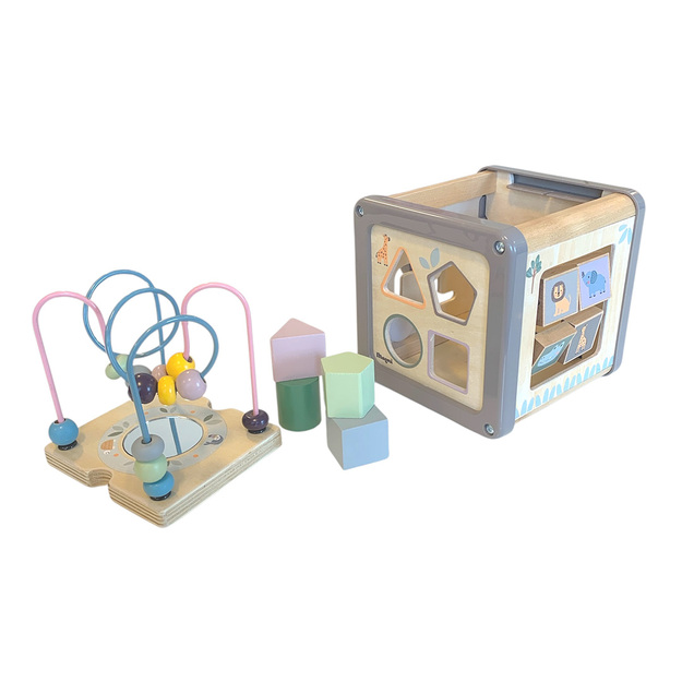 Magni - Montessori shape sorter box with learning and activity FSC® 100% (5763)