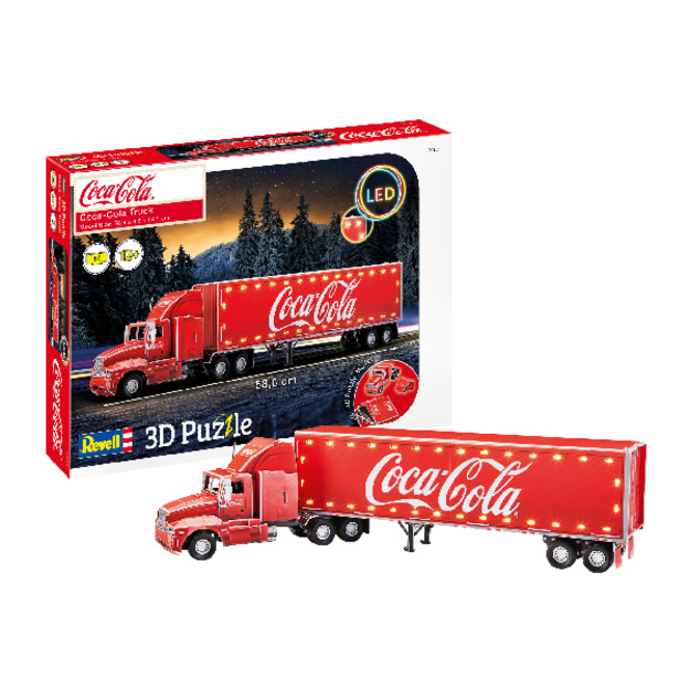Revell - 3D Puzzle - Coca-Cola Truck LED (600152)