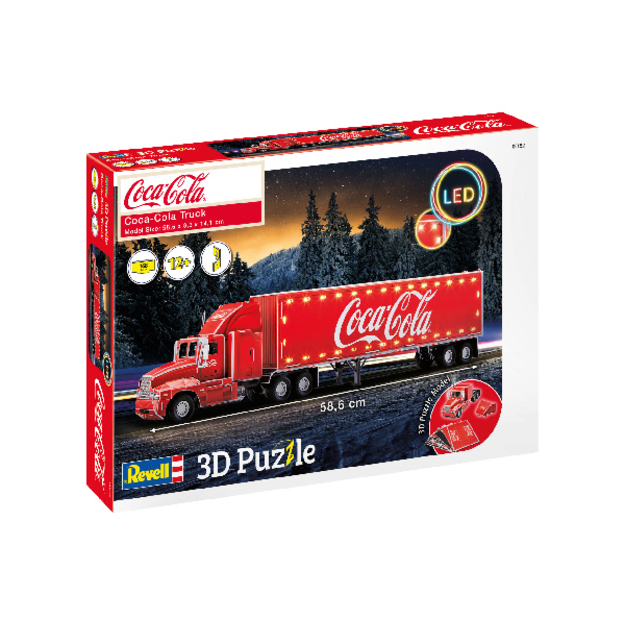Revell - 3D Puzzle - Coca-Cola Truck LED (600152)