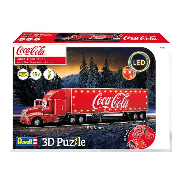 Revell - 3D Puzzle - Coca-Cola Truck LED (600152)
