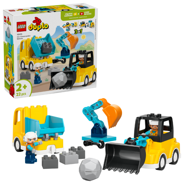 LEGO - DUPLO Town - 3 in 1 Construction Vehicles (10475)
