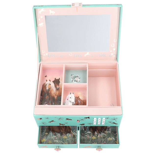 Miss Melody - Big Jewellery Box with Code and Sound - Soft Green
