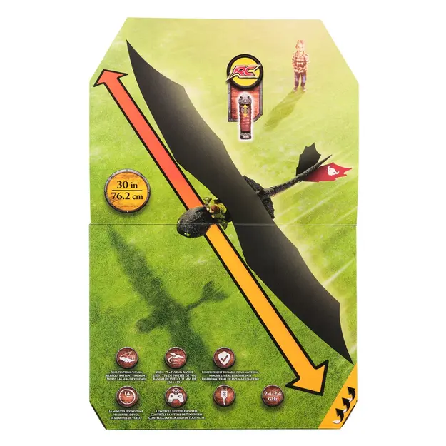Dragons - Movie RC Real Flying Toothless (6072292)