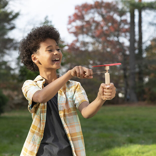 Kikkerland - Huckleberry Pull Helicopter - (HB49-F)