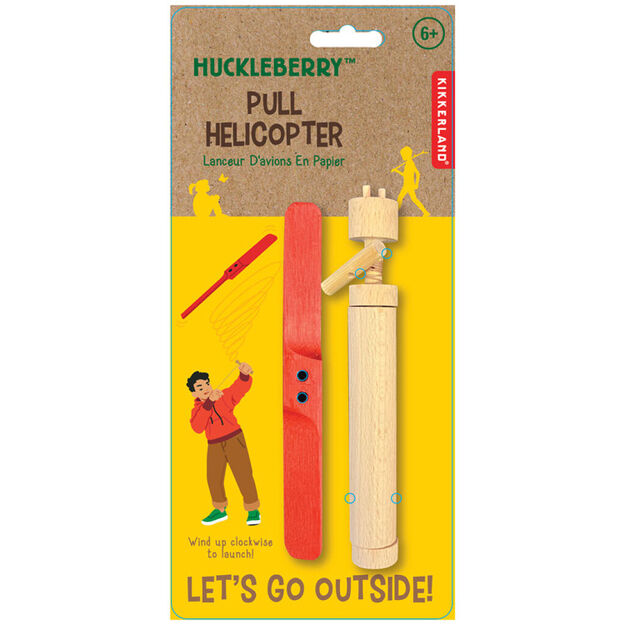 Kikkerland - Huckleberry Pull Helicopter - (HB49-F)