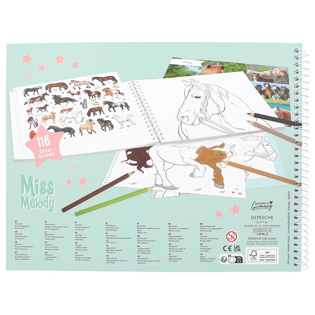 Miss Melody - Horse Colouring Book (412978)