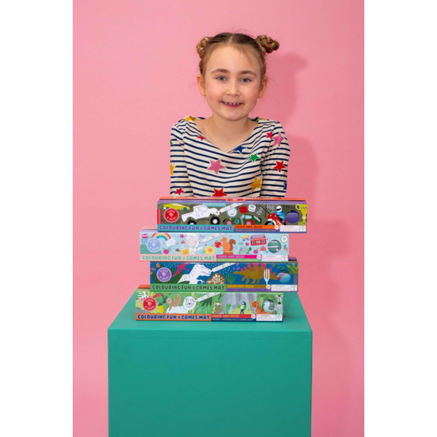 floss & Rock - Jungle Colouring Fun and Games Mat (49P6077)