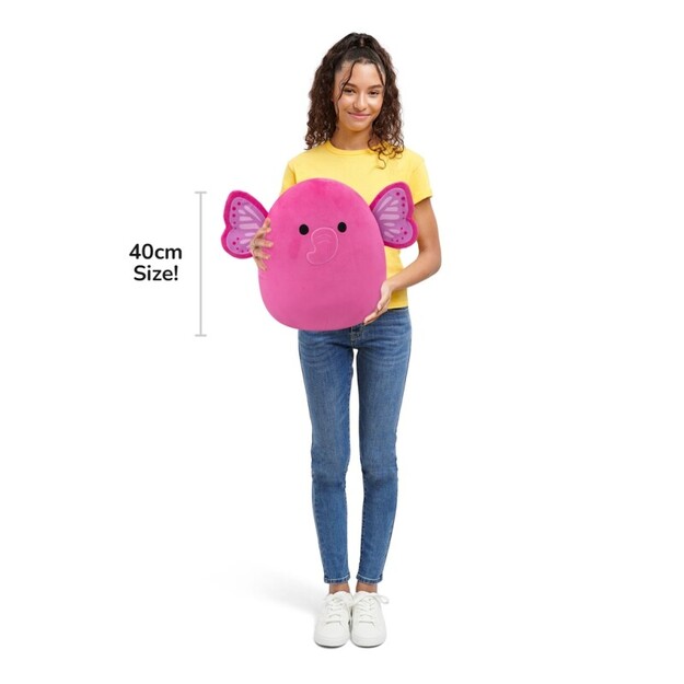 Squishmallows - 40 cm P25 Bertha Elephant with Butterfly Ears