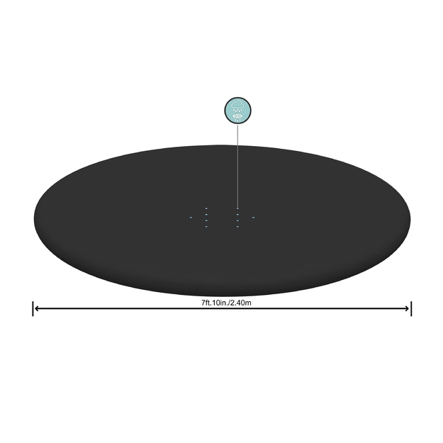 Bestway 58032 PVC baseina aizsargpārklājs, Ø 244 cm, melns, apaļš