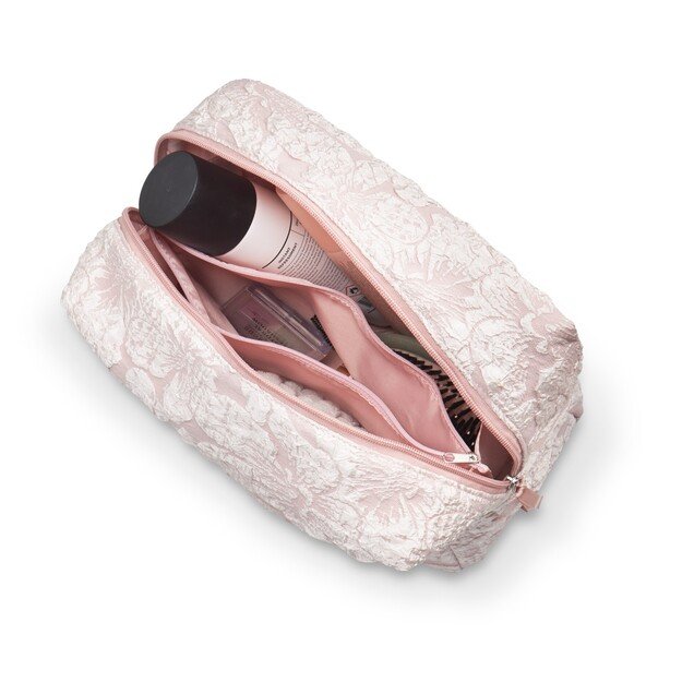 Karen - Toiletry Bag - Pink Brocade 2