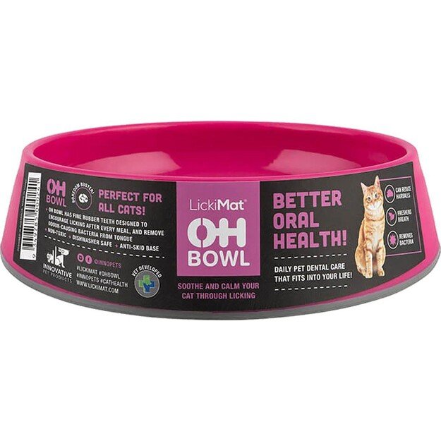 LICKIMAT - Cat Oral Hygiene Bowl Pink Ø15X4,6Cm - (785.5402)