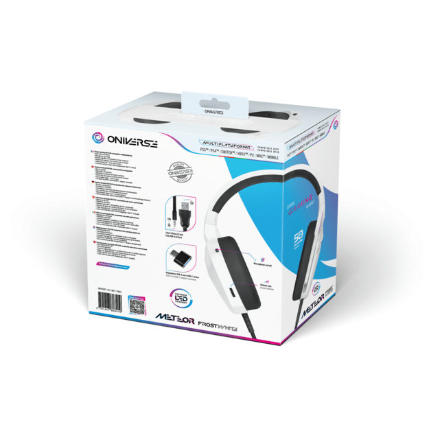 Oniverse Gaming Headset Meteor - Frost White 5