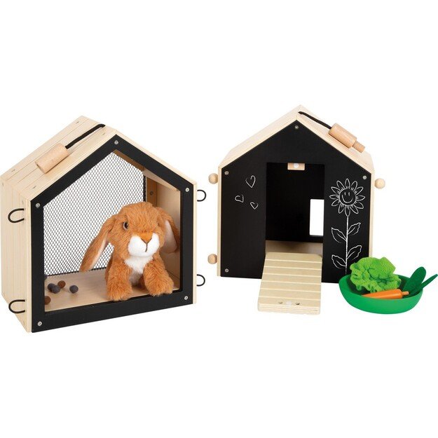 Small Foot - Rabbit cage with run - (I-SF12399)