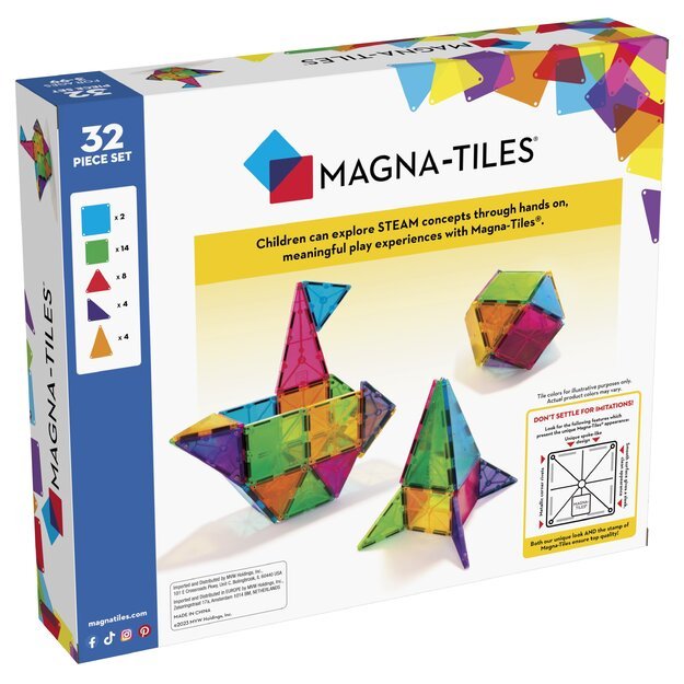 MAGNA-TILES - Classic 32 Piece Set (90208) 7