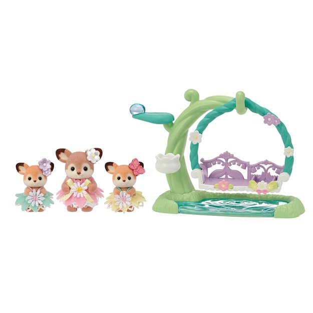 Sylvanian Families - Deer Babies - Floral Swing Set (5801) 3