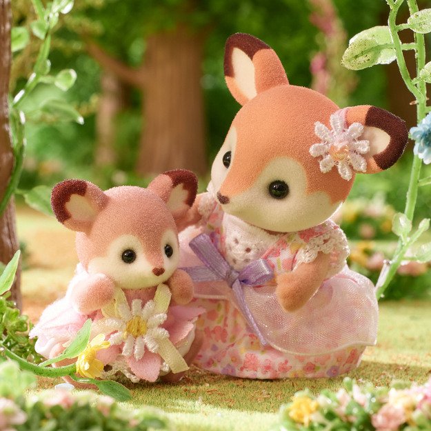 Sylvanian Families - Deer Babies - Floral Swing Set (5801) 5