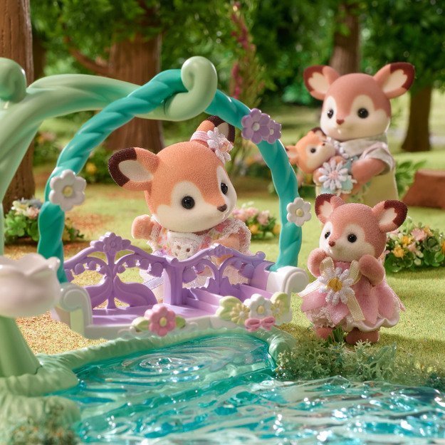 Sylvanian Families - Deer Babies - Floral Swing Set (5801) 6