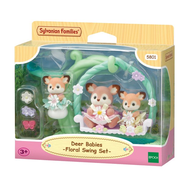 Sylvanian Families - Deer Babies - Floral Swing Set (5801) 7
