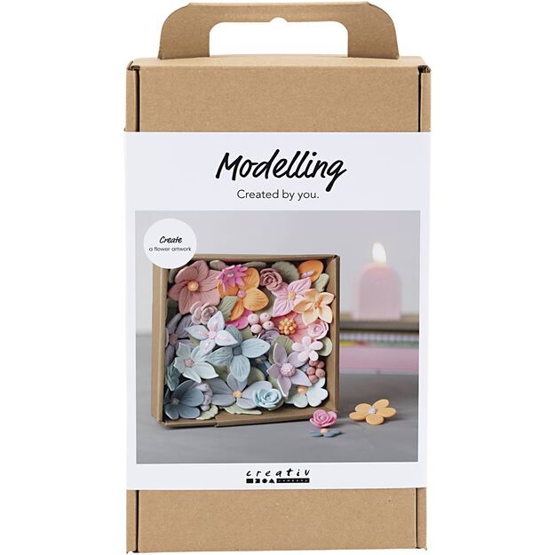 Creativ - Craft Kit Modelling, Flowers, Pastel Colours (977800)