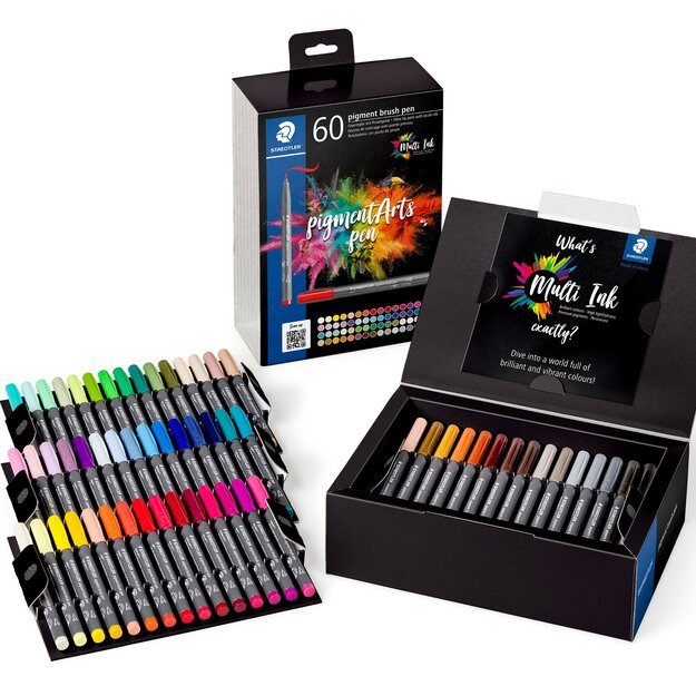 Staedtler - Brush Pen Pigment 60 Pcs Assorted (371C60) 5