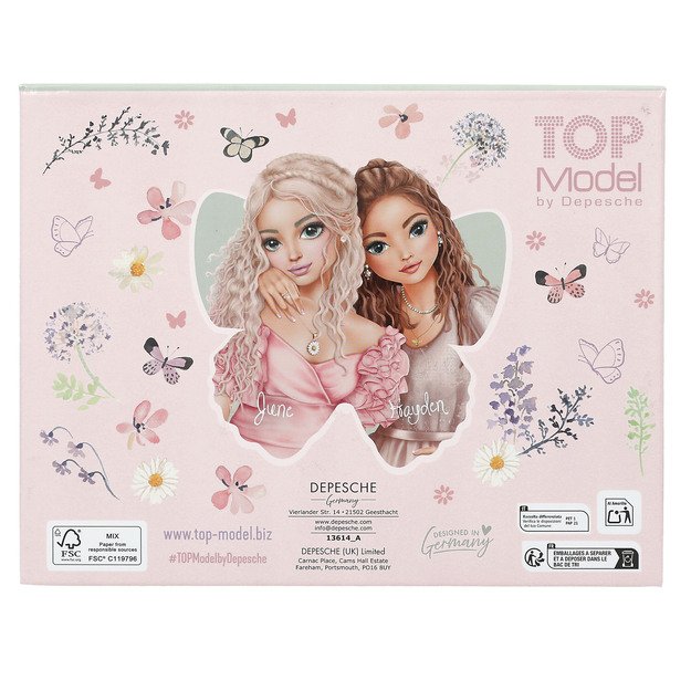 Topmodel - Stationery Box SUMMER FEELING - Soft Pink and Trendy Sage Green 3