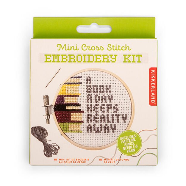 Kikkerland - Books Mini Cross Stitch Embroidery - (GG271) 2
