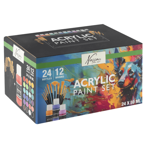 Nassau - Paint acrylic & 12 brushes (AR0765/GE) 3