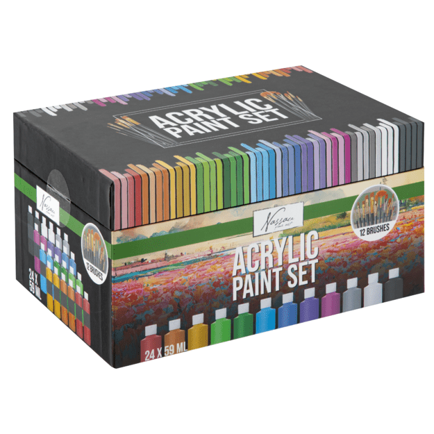 Nassau - Paint acrylic & 12 brushes (AR0765/GE) 6